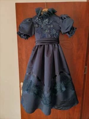 Vestido fantasia princesa feminino tamanho 8-10 - Imagem 1 de 3