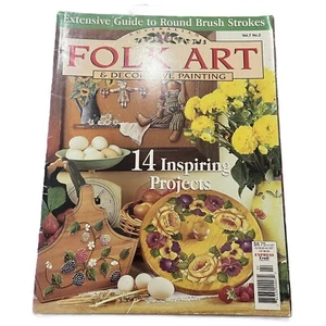 Folk Art & Decorative Painting Magazine Vol 7 No.2 -Vintage Crafting - Picture 1 of 9