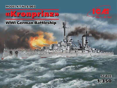 Icm003 – Kronprinz WWI german Battelship 1:350 - Photo 1/4