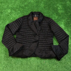 Vintage Moncler Jacket Womens 3 Large Quilted Black outdoors Lightweight 90s* - Picture 1 of 18