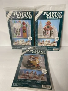 Vtg Dick Martin’s Martinsville Plastic Canvas Kits Lot of 3 NOS #622,623,631 - Picture 1 of 8