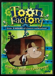 TOON FACTORY DVD POPEYE Private Eye Popeye Olive Oil Brutus Three Bears Slimcase - Imagen 1 de 2