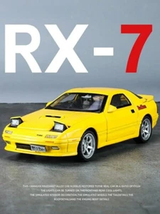 1/32 Mazda RX-7 light and Sound Yellow Die Cast - Picture 1 of 10