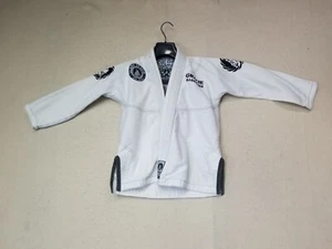 Gracie Allegiance jiu jitsu Gi Kids Top Only Kimono Size M2 See Pics - Picture 1 of 10