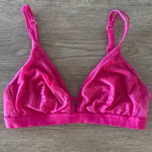 Bralette de encaje liso animado-sujetador de encaje rosa magenta, lencería cómoda para mujer talla L - Imagen 1 de 9