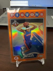 2008-09 Topps Chrome Orange Refractor /499 Walter Sharpe #215 Rookie RC - Bild 1 von 3