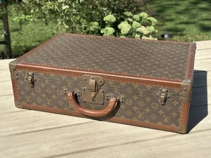 Maleta maletero Louis Vuitton Bisten 60 monograma equipaje de viaje francés vintage - Imagen 1 de 11