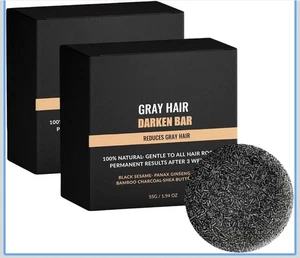 2er Pack Spartans Wurzelaktivator Shampoo Bar, graues Haar Reverse Bar, 1,94 Oz/Pack - Bild 1 von 9