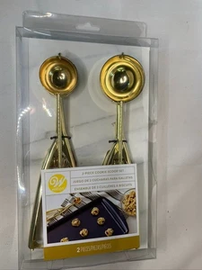 2 cucharas nuevas para galletas Wilton Gold de 4 y 8 cucharaditas - Imagen 1 de 4