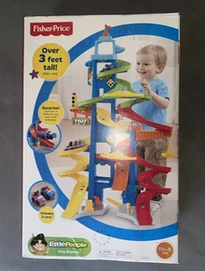 NUEVO SELLADO FISHER PRICE LITTLE PEOPLE CITY SKYWAY 3 FT PISTA DE CARRERAS BUCLE PISTA DE CARRERAS - Imagen 1 de 2