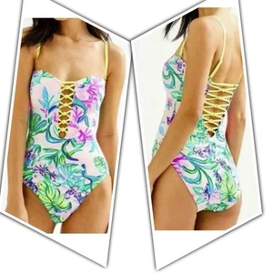 Costume intero Lilly Pulitzer Jules taglia 16. Sirena tinta ametista. Nuovo. - Foto 1 di 14