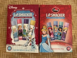 8 Lip Smacker Balms Disney Cinderella Frozen Holiday Limited Edit x2 Gift Set - Picture 1 of 3