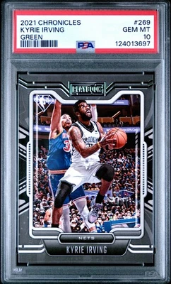 2021 PANINI CHRONICLES GREEN #269 KYRIE IRVING PSA 10 - Image 1 of 2