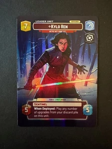 Kylo Ren - We're Not Done Yet Foil Showcase LOF Star Wars Unlimited - Near Mint - Picture 1 of 2