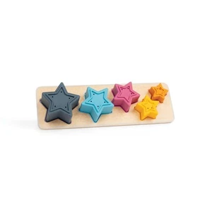 Clasificador Bigjigs Toys Shooting Star - Clasificador de formas de silicona de 5 piezas - Imagen 1 de 6