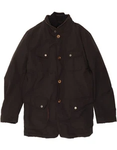 MASSIMO DUTTI Mens Utility Jacket UK 44 2XL Black Nylon DJ60 - Picture 1 of 3