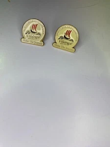 Newfoundland and Labrador Vikings Make the Journey - Vintage Pins Lot of 2 - Picture 1 of 1