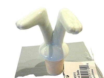 Tapón de corcho de vino para botellas de conejito ~ pies de conejito pegando ~ NUEVO Foto 1 de 4