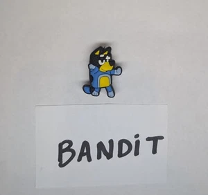 Charm Croc Bluey! Charm Papà! Bandito papà Disney Aussie in PVC morbido per bambini - Foto 1 di 2