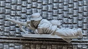 28 mm Segunda Guerra Mundial German Waffen DAK SS Heer Sniper Spotter Afrika Korps Postre (A) - Imagen 1 de 2