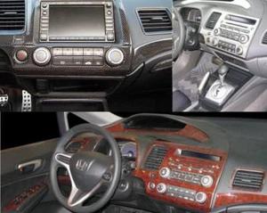 INTERIOR DASH TRIM KIT FITS 2009 2010 2011 HONDA CIVIC SEDAN COUPE LX EX Si - Picture 1 of 7