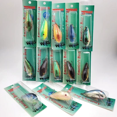 Vtg New 3/8 oz Norman Wake N 2 1/2" Shallow Crankbait Lure You Choose Color - Image 1 of 4