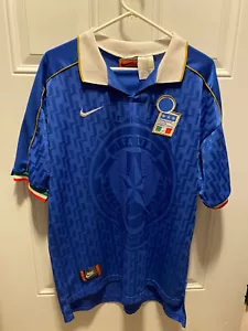 Italy rare type Football Home Shirt 1995-1996 Nike Maglia Jersey in size LG! - Picture 1 of 1