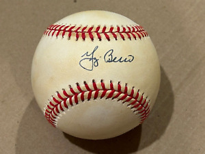 Autographed OBAL Baseball Yogi Berra NY Yankees No COA