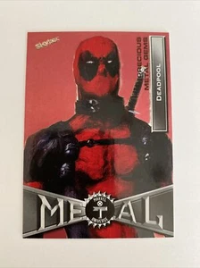 2020 Marvel X-men Metal Universe Precious Metal Gems Deadpool Red #81/100 CLEAN - Picture 1 of 2
