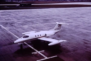 1975 LearJet OO-LFA Aircraft Aviation 35mm Original Slide Ref 1275 - Picture 1 of 1