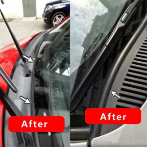 Universal Car Accessories Front Windshield Panel Rubber Seal Strip Moldings Trim - Foto 1 di 12