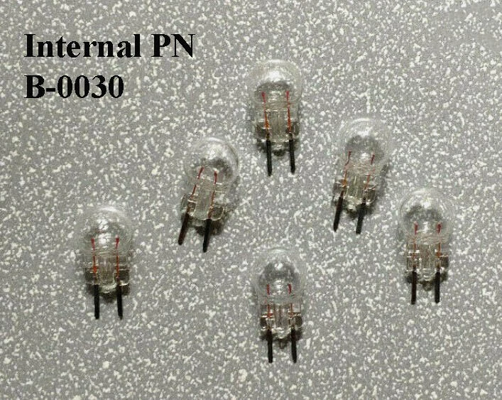 (6) NEW #19 (AKA 19C or 19-300) 14Volt Clear Bulbs Repair Parts For Lionel  - Image 1 of 1