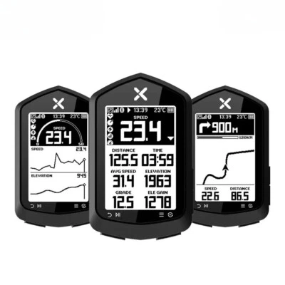 Bike Computer Map Navigation Wireless Speedometer GPS Waterproof Bluetooth ANT+ - Image 1 of 4