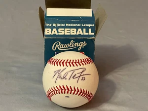 Béisbol Mark Teixeira de los Yankees de Nueva York firmado a mano oficial de la Liga Estatal de Florida - Imagen 1 de 3