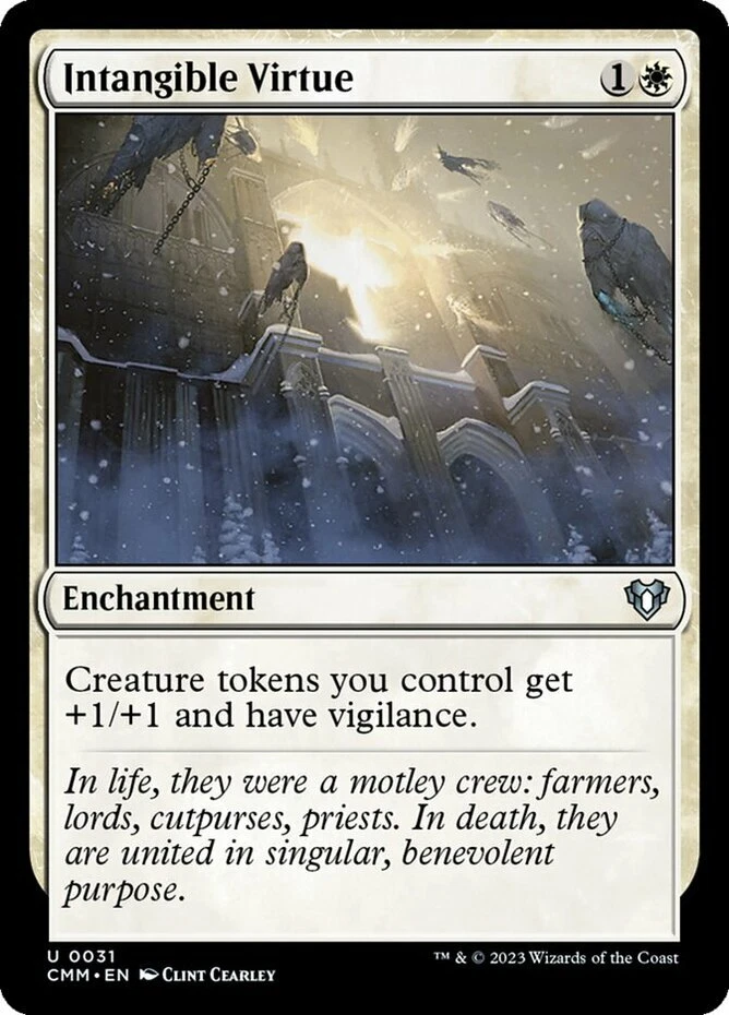 x1 Intangible Virtue - Commander Masters - NM - MTG - Image 1 of 1