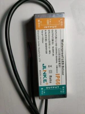 Waterproof IP66 LED Driver 50W DC 10-20V 1.5A Lamp Power Supply - Image 1 of 2