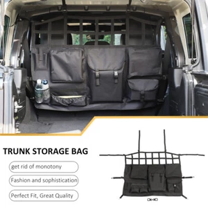 Rear Organizer Hanging Storage Bag Adjust Strap Pocket for Jeep Wrangler JK JL - Foto 1 di 11