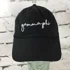 Gamma Phi Unisex OSFA Hat Black Adjustable Strapback Baseball Cap Cotton 