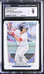 2014 Bowman Mookie Betts #BP109 CGC 9 - Picture 1 of 2