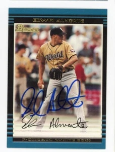 SIGNED BASEBALL CARD AUTO CHICAGO WHITE SOX EDWIN ALMONTE 2002 BOWMAN #142 - Picture 1 of 1