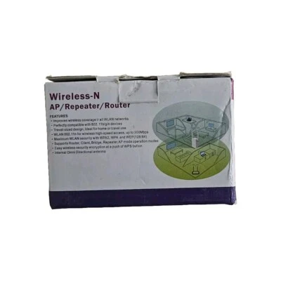 Wireless -N AP/Repeater /Router Signal Extender NIB. - Image 1 of 2