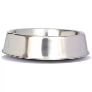Iconic Pet - Anti Ant Stainless Steel Non Skid Pet Bowl for Dog or Cat - 64 oz - - Picture 1 of 3