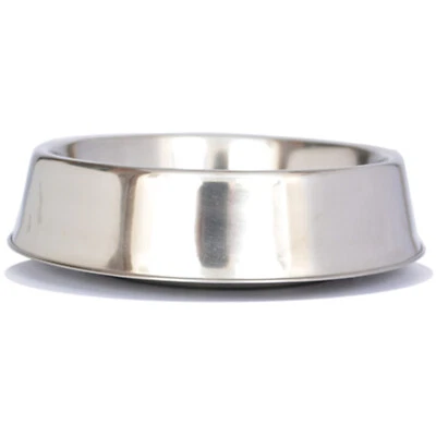Iconic Pet - Anti Ant Stainless Steel Non Skid Pet Bowl for Dog or Cat - 64 oz -
