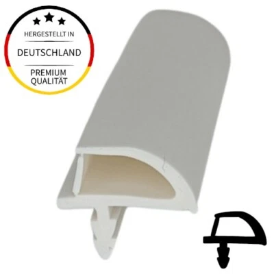 EINFACH-DICHTUNGEN.DE Türdichtung Innentürdichtung Holzzargendichtung Gummi TPS Farbe: Weiß Menge: 5m