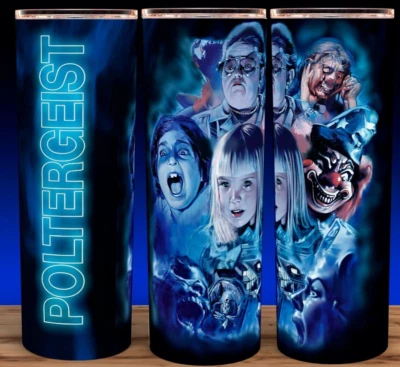 Vaso Poltergeist Carol Anne Horror Halloween 20oz con tapa y pajita Foto 1 de 3