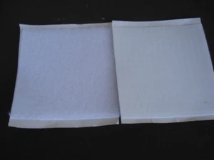Carré de 100x100mm scratch blanc autocollant (Bande agrippante adhesive) - Imagen 1 de 1