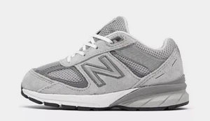 New Balance 990 V5 WIDE TODDLER Grey SILVER IC990GL5 SIZE US 7 W TD NEW NO LID - Picture 1 of 6