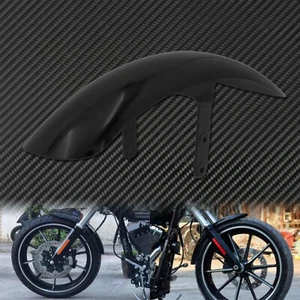 Black Front Fender Mud Flap Guard Mudguard Cover Fit For Harley Breakout 2013-18 - Picture 1 of 12