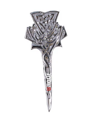 "Alfiler escocés de 4"" de largo con diseño de gaita Highland para hombre" Foto 1 de 3