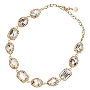 Damen Halskette Oktavianer aus vergoldeter Bronze mit weißen Zirkonia 500803C - Bild 1 von 1